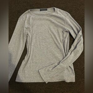 Gray Long Sleeve brandy melville Top